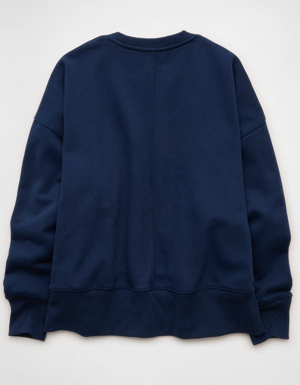 Buzo Oversized cuello redondo Ae - Azul