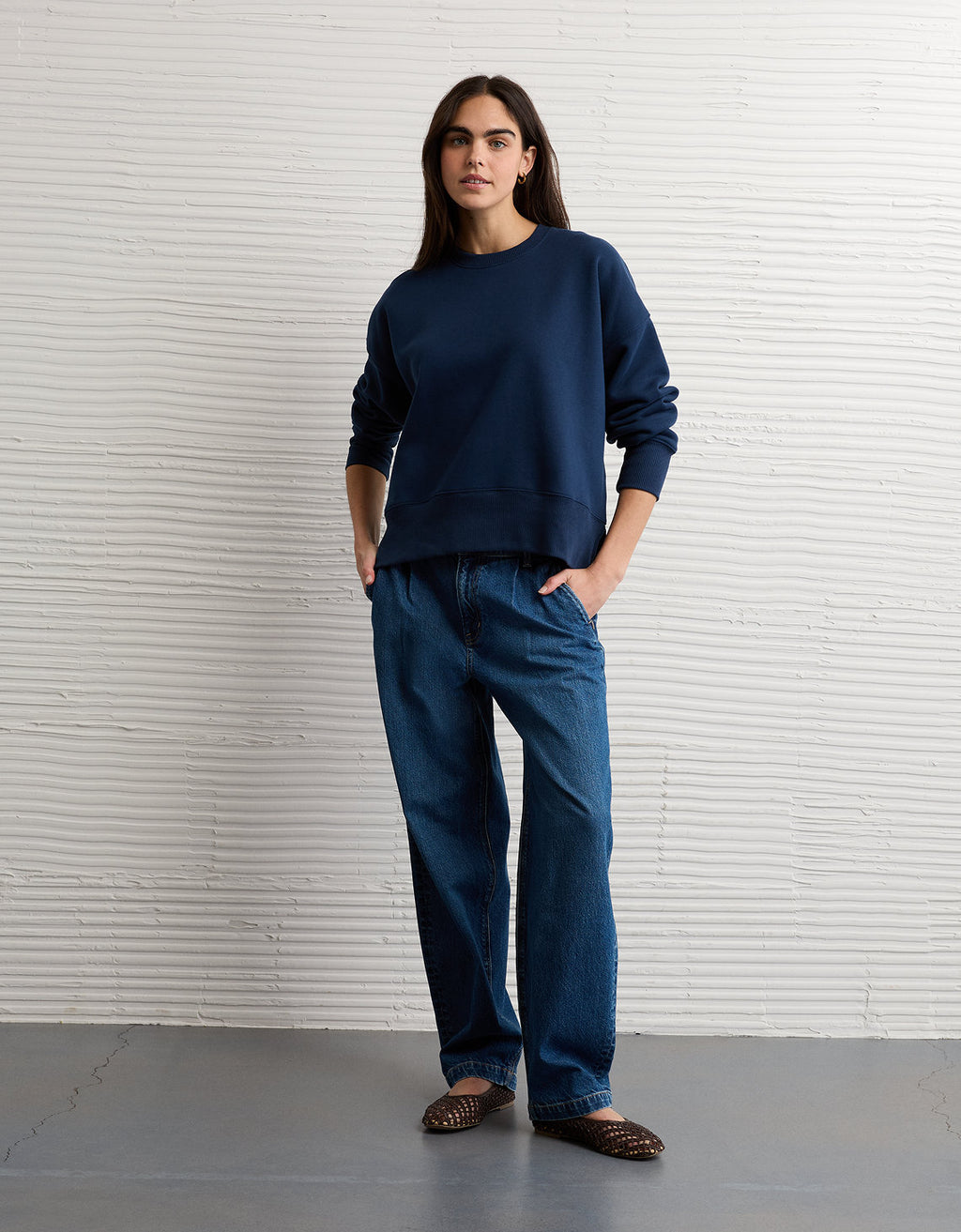Buzo Oversized cuello redondo Ae - Azul 1457_2963_738_os