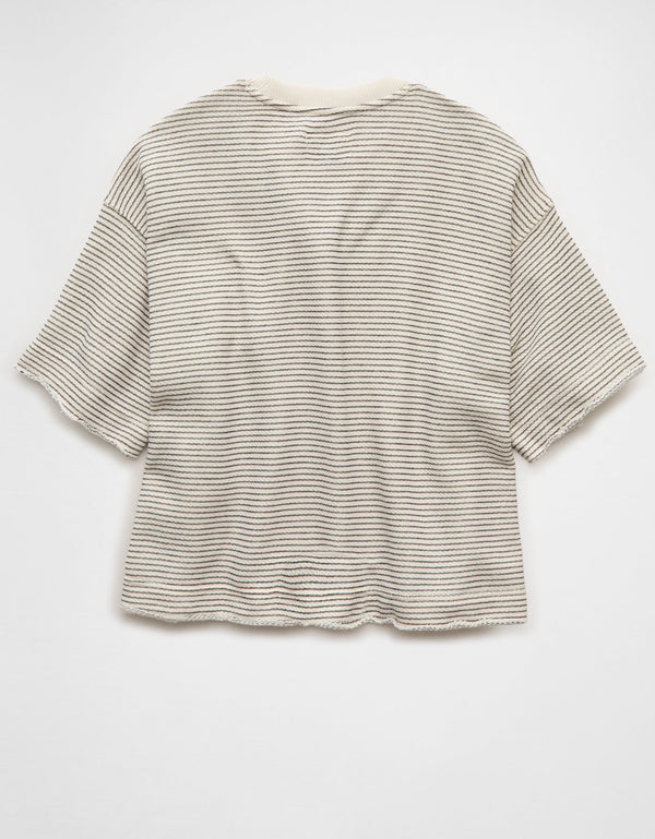 Camiseta Tipo Boxy Ae - Negro