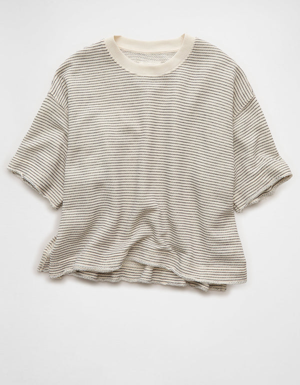 Camiseta Tipo Boxy Ae - Negro