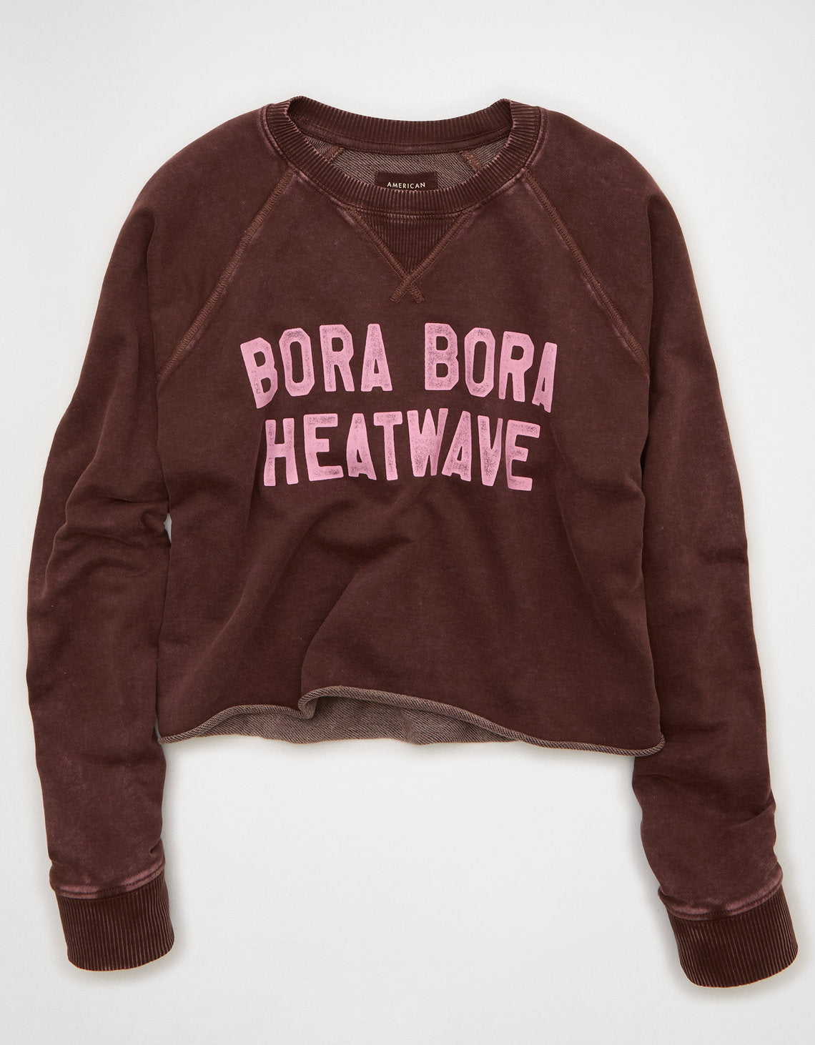 Sudadera Recortada con Corte Ceñido - Café 1457_3091_285_f