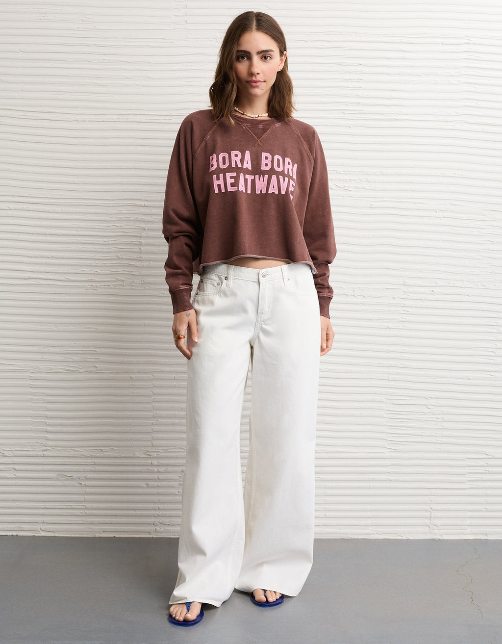 Sudadera Recortada con Corte Ceñido - Café 1457_3091_285_os