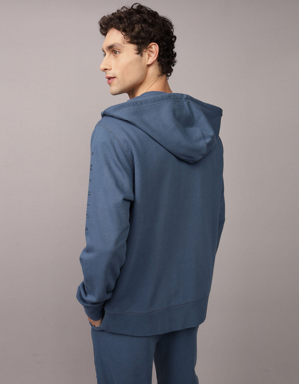 Buzo con capucha Manga Larga Hombre AE - Azul 1515_2334_410_ob