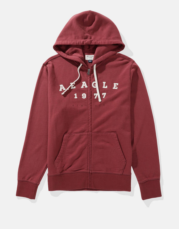 Buzo con capucha Manga Larga Hombre AE - Rojo