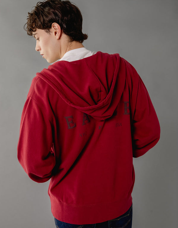 Buzo con Capucha y con Gráfico Ae - Rojo