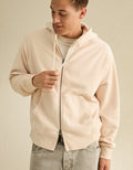 Sudadera con capucha de lujo relajado con cremallera completa - Rosa 1515_2904_615_of
