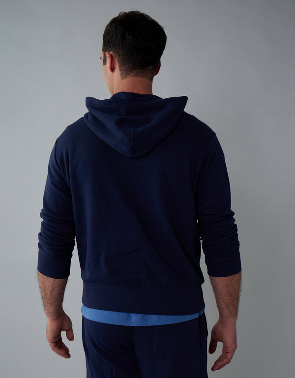 Buzo con Capucha  Ae - Azul