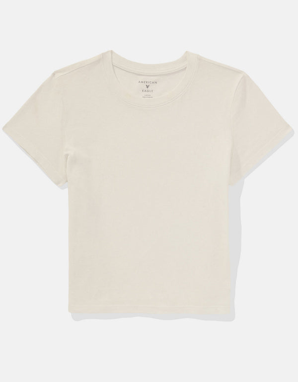Camiseta Manga Corta cuello redondo Mujer AE - Blanco