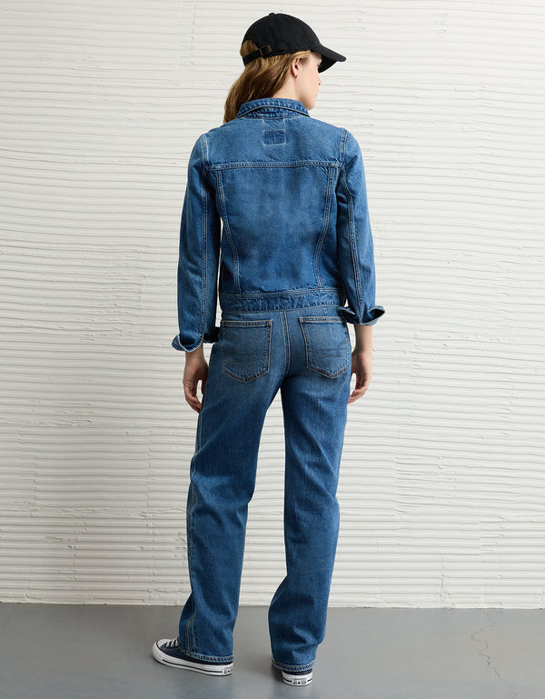 Chaqueta en Denim Clásica Ae - Azul