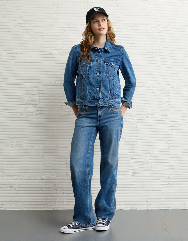 Chaqueta en Denim Clásica Ae - Azul