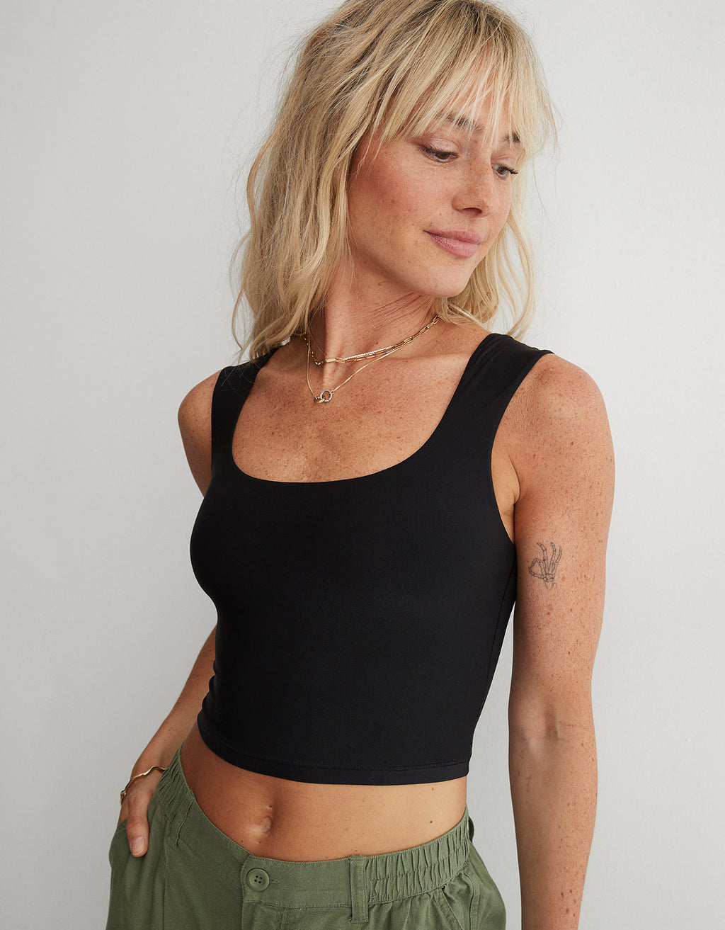 Bralette Aerie Real me Escotado - Negro 1696_3912_073_of