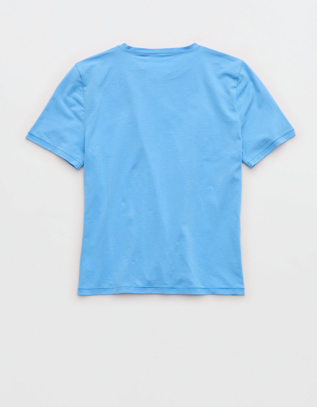 Camiseta de manga corta SMOOTHEZ con cuello redondo en algodón By Aerie - Azul 1696_4435_519_b