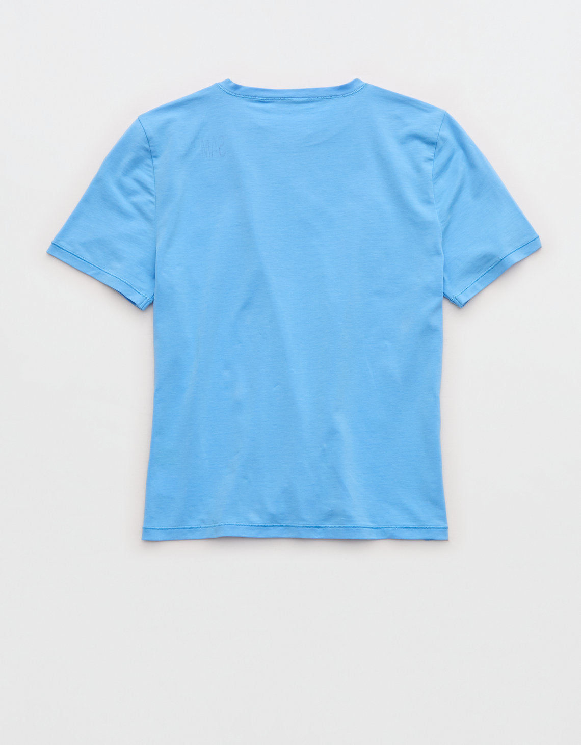 Camiseta de manga corta SMOOTHEZ con cuello redondo en algodón By Aerie - Azul 1696_4435_519_b