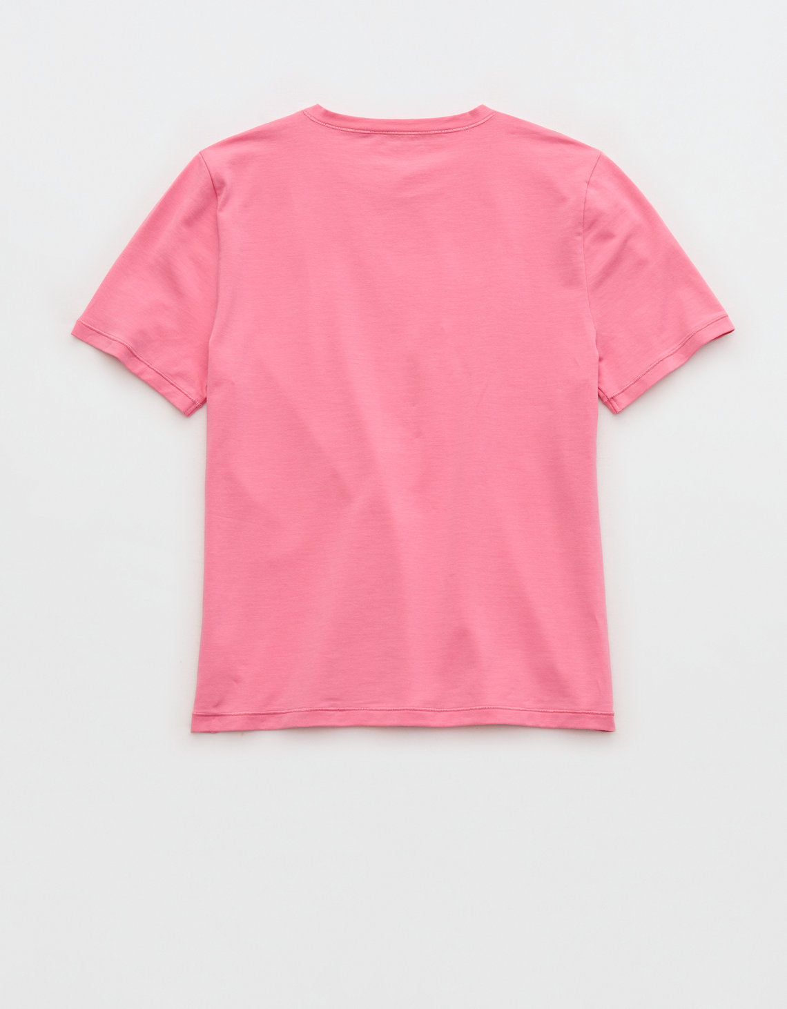 Camiseta de manga corta SMOOTHEZ con cuello redondo en algodón By Aerie - Rosa 1696_4435_743_b