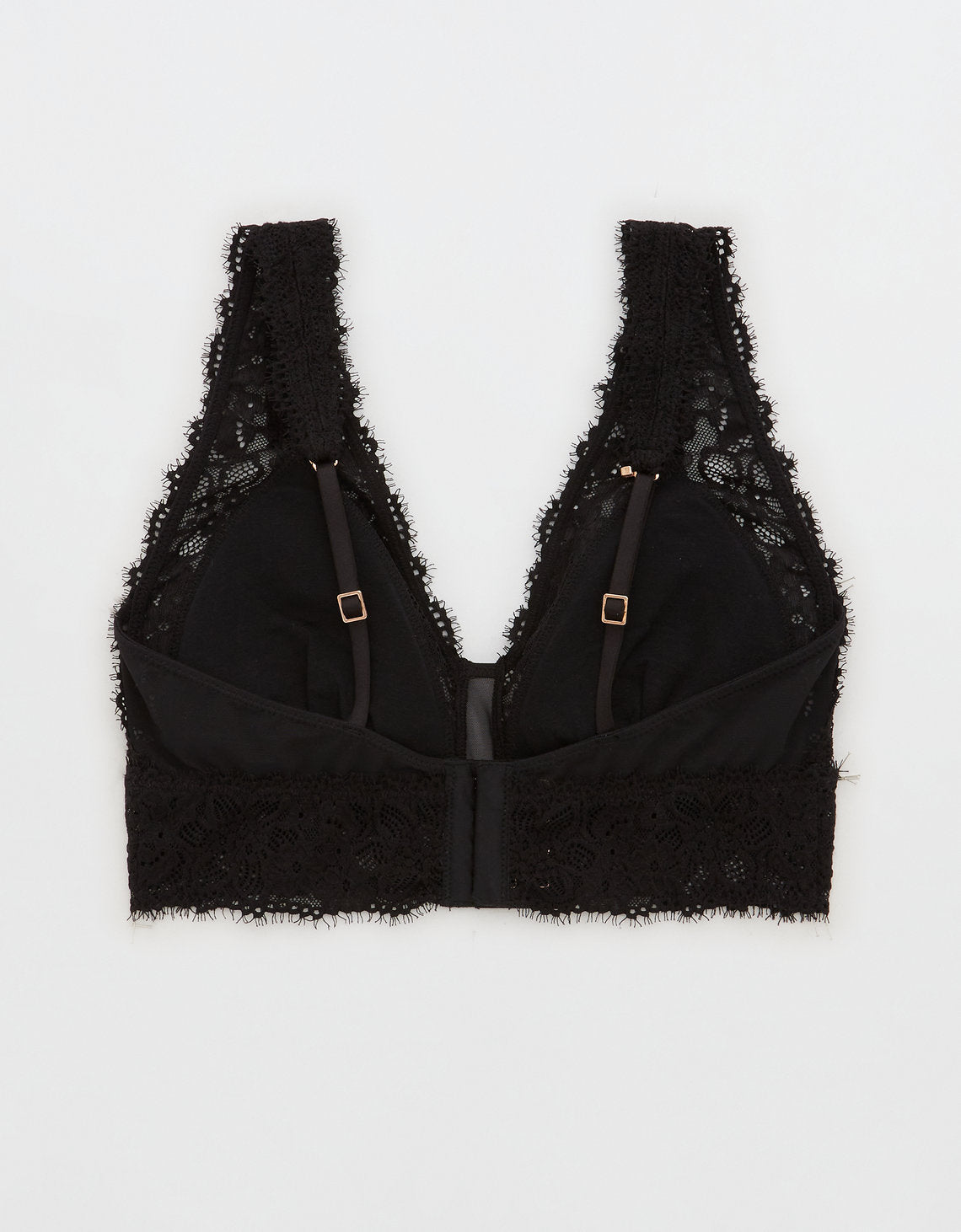 Bralette de encaje con almohadillas - Negro 1697_3546_073_b