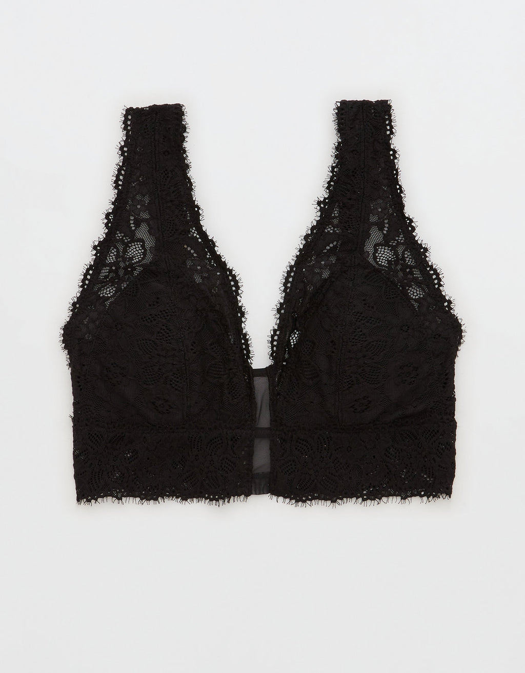 Bralette de encaje con almohadillas - Negro 1697_3546_073_f
