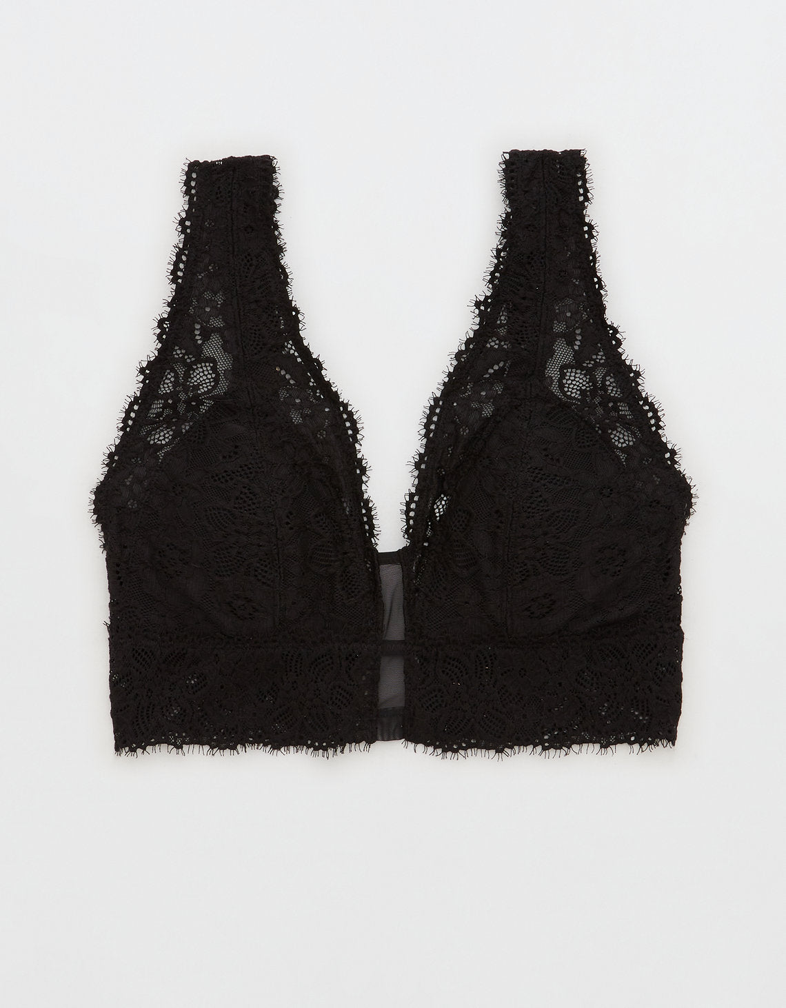 Bralette de encaje con almohadillas - Negro 1697_3546_073_f