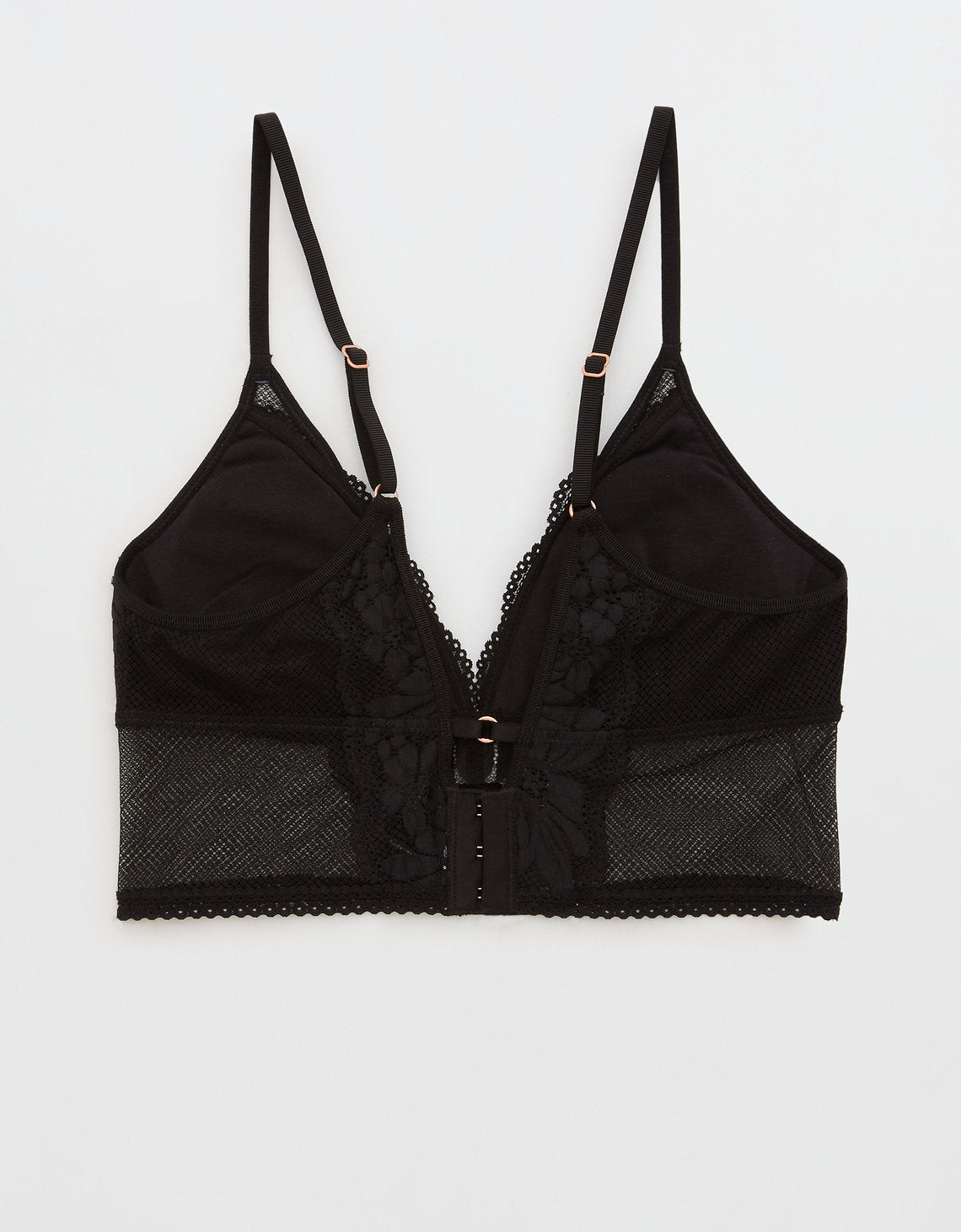 Undie Aerie Cheeky de encaje floral - Negro 1698_3629_073_b