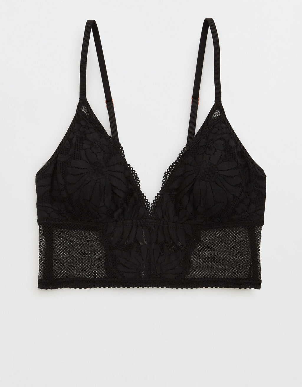 Undie Aerie Cheeky de encaje floral - Negro 1698_3629_073_f