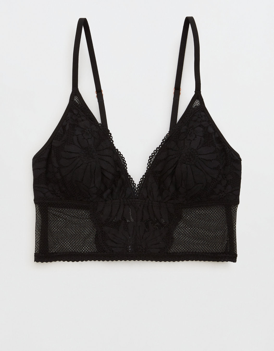 Undie Aerie Cheeky de encaje floral - Negro 1698_3629_073_f