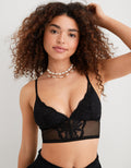 Undie Aerie Cheeky de encaje floral - Negro 1698_3629_073_of