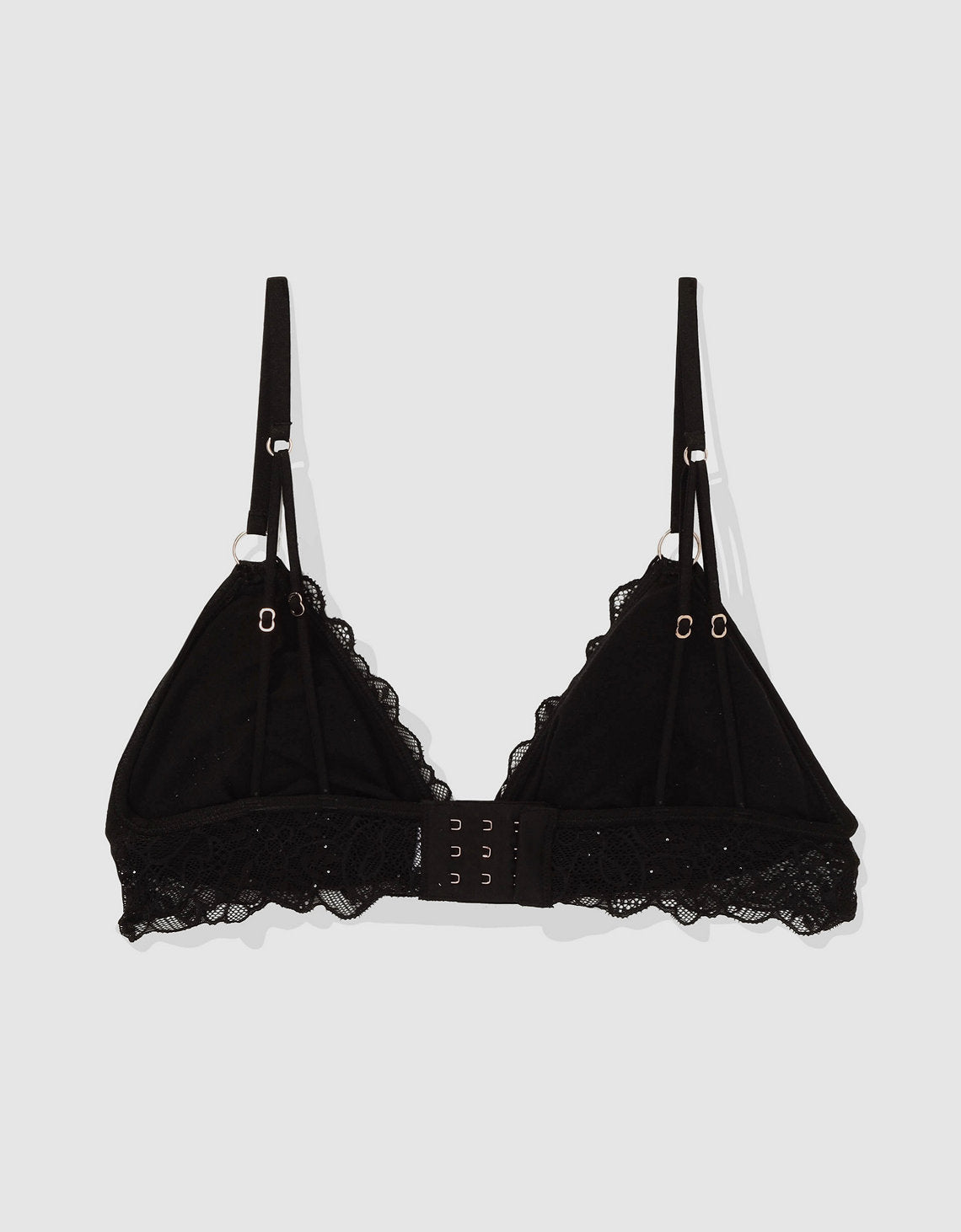 Bralette Aerie triangular de encaje de Mujer - Negro 1698_3810_073_b