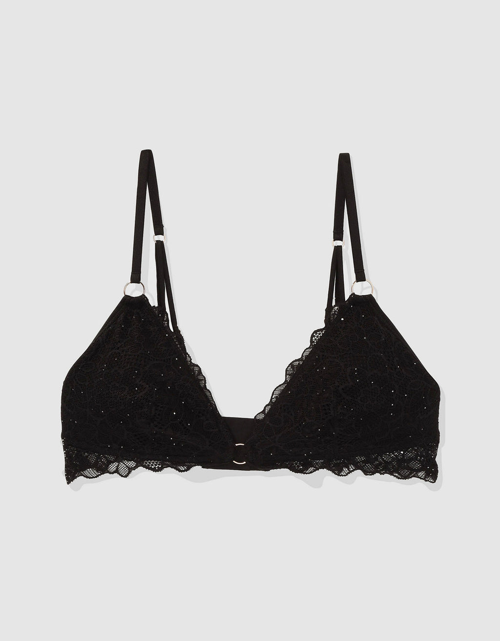 Bralette Aerie triangular de encaje de Mujer - Negro 1698_3810_073_f