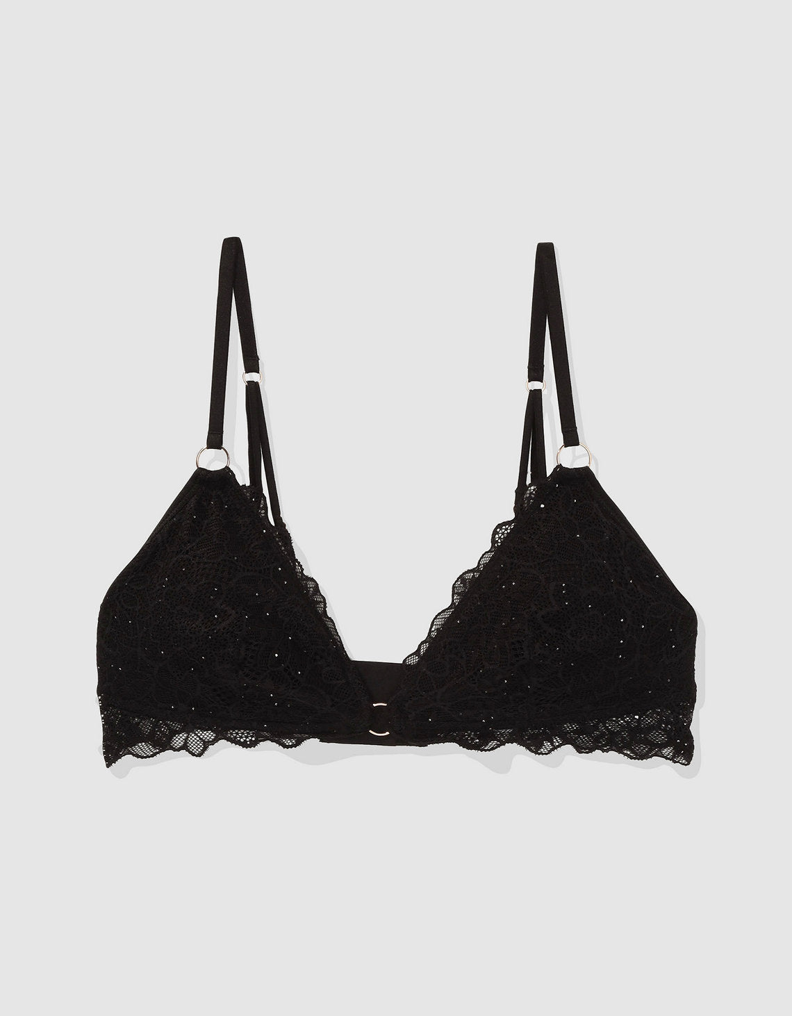 Bralette Aerie triangular de encaje de Mujer - Negro 1698_3810_073_f