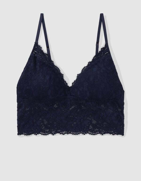 Bralette Aerie de encaje con relleno - Azul