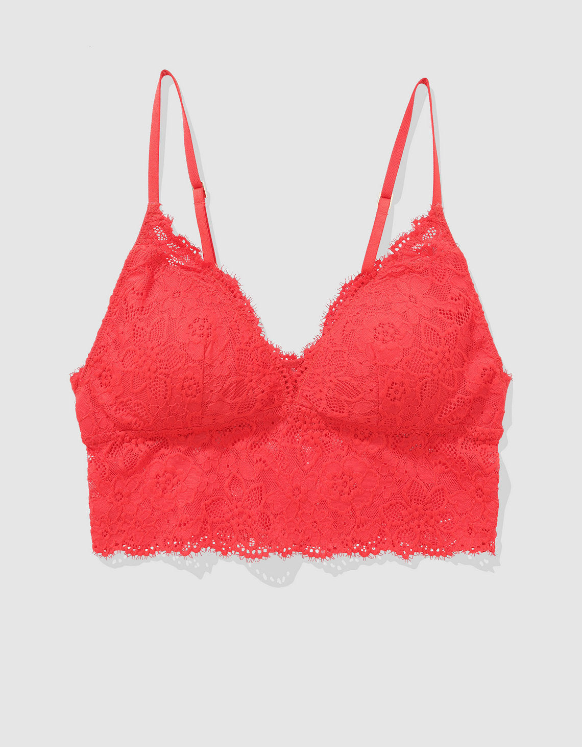 Bralette Aerie de encaje con relleno - Rojo 1698_3853_572_f