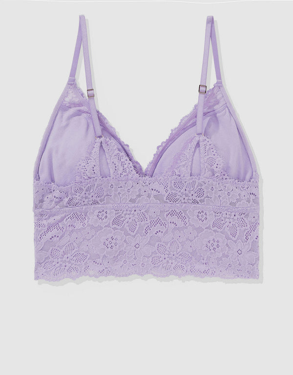 Bralette Aerie de encaje con relleno - Morado