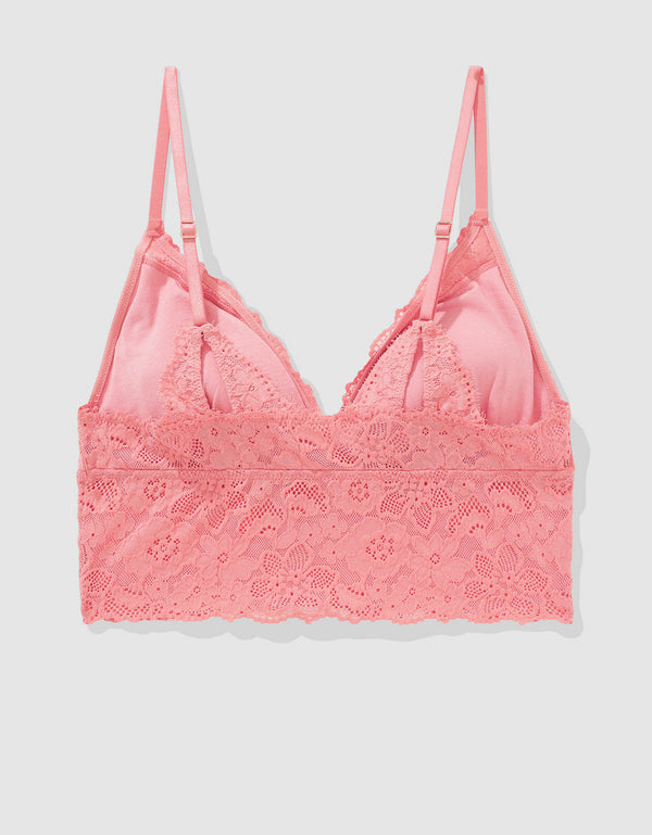 Bralette Aerie de encaje con relleno - Rojo