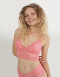 Bralette Aerie de encaje con relleno - Rojo 1698_3853_684_of