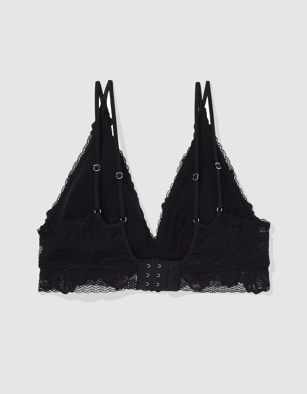 Bralette Push Up encaje Aerie - Negro 1698_3860_073_b