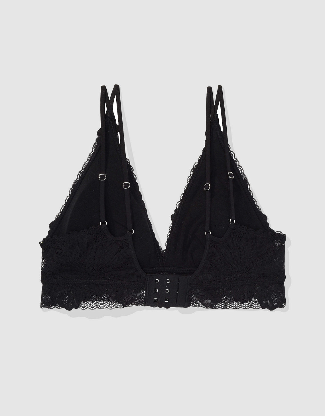 Bralette Push Up encaje Aerie - Negro 1698_3860_073_b