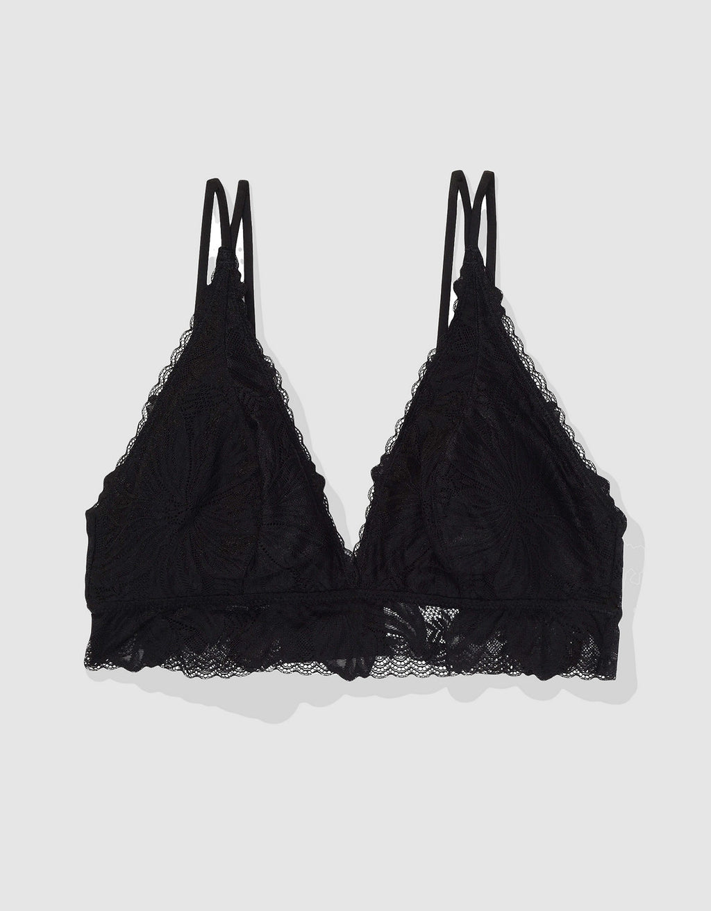 Bralette Push Up encaje Aerie - Negro 1698_3860_073_f