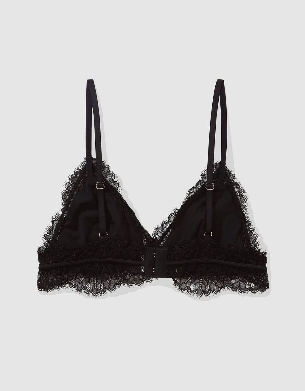 Bralette Triangular con relleno de encaje Mujer Aerie - Negro 1698_4078_073_b