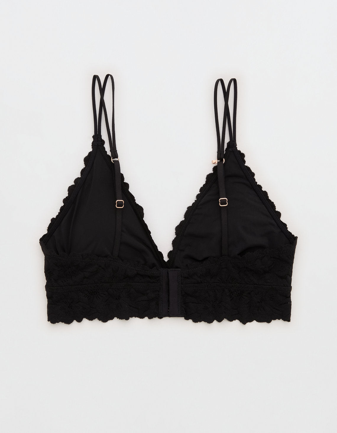 Bralette Show Off con encaje y escote By Aerie - Negro 1698_4114_073_b