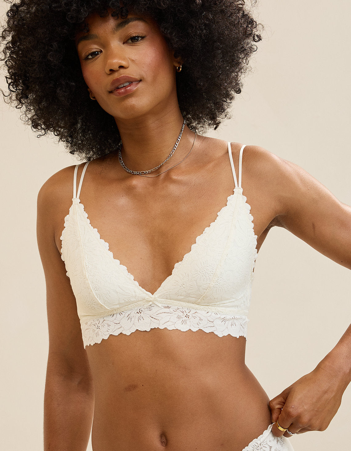 Bralette Show Off con encaje y escote By Aerie - Generico 1698_4114_125_os