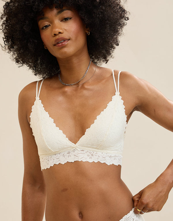 Bralette Show Off con encaje y escote By Aerie - Generico