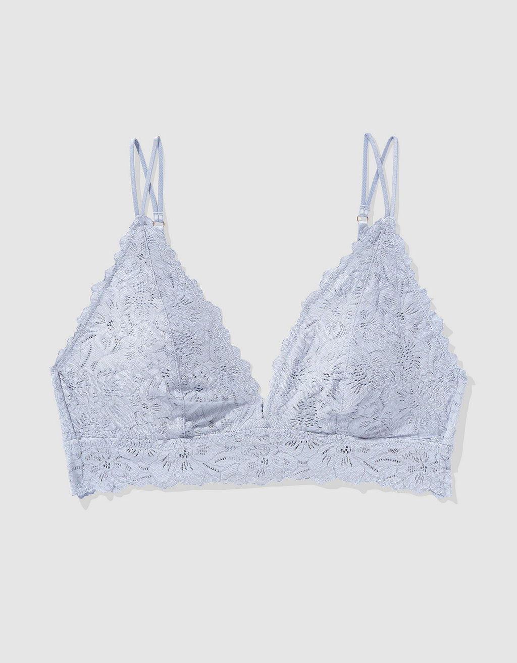 Bralette Show Off con encaje y escote By Aerie - Azul 1698_4114_412_f