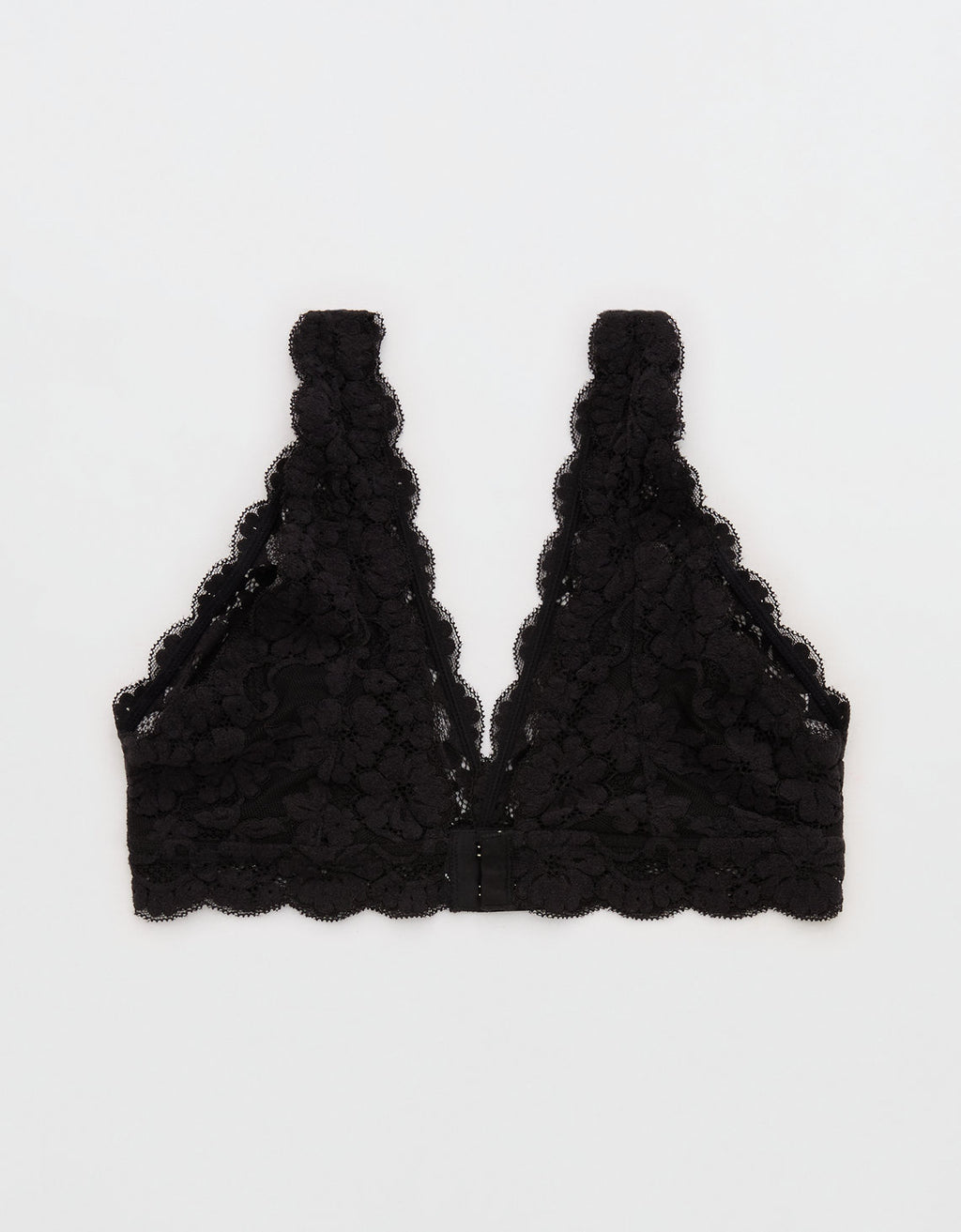 Bralette Show Off con encaje y escote By Aerie - Negro 1698_4423_073_b