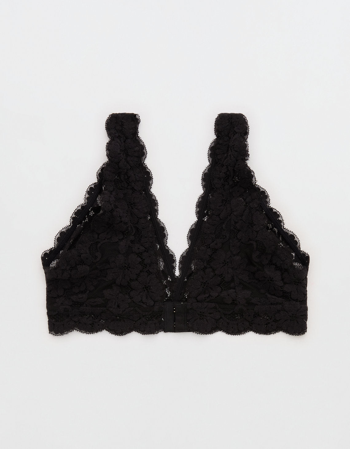 Bralette Show Off con encaje y escote By Aerie - Negro 1698_4423_073_b