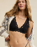 Bralette Show Off con encaje y escote By Aerie - Negro 1698_4423_073_of