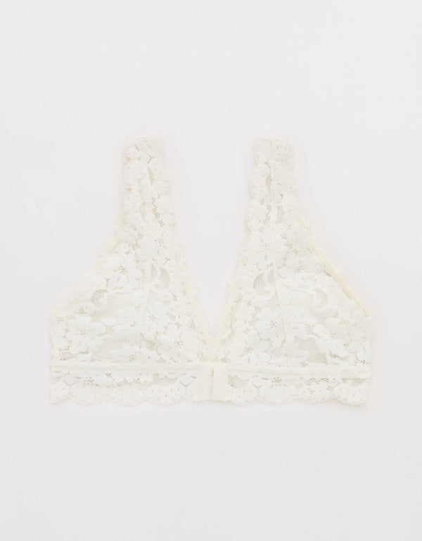 Bralette Show Off con encaje y escote By Aerie - Generico