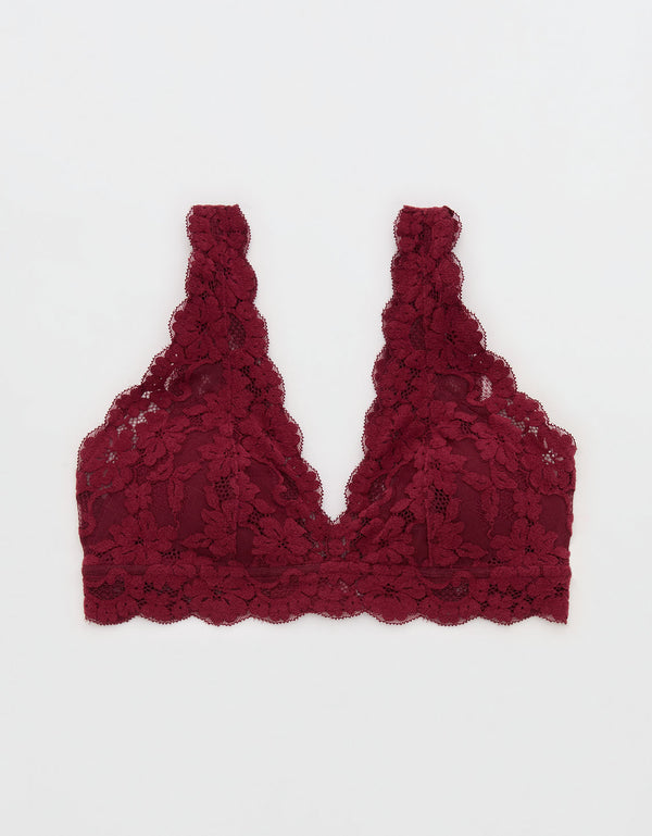 Bralette Show Off con encaje y escote By Aerie - Generico
