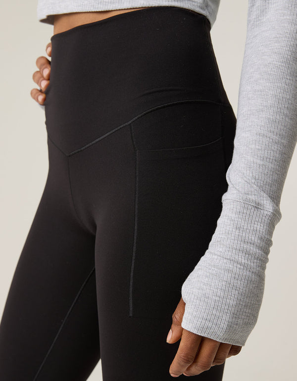 Leggings deportivo básico con Bolsillos Mujer Aerie - Negro
