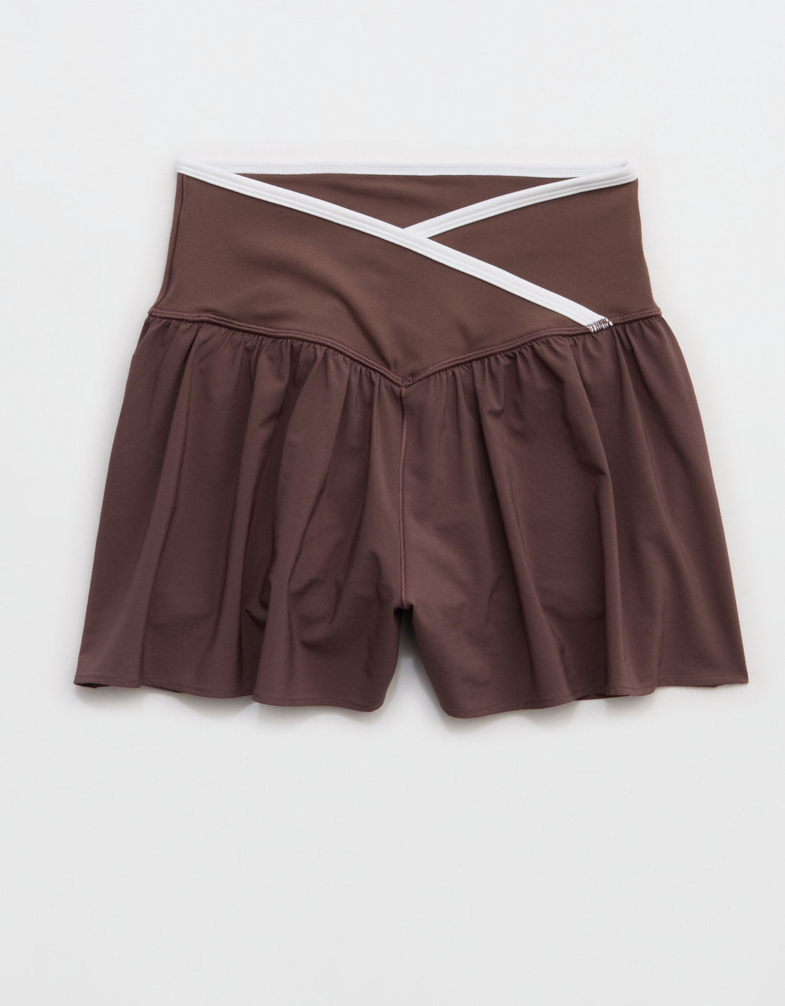 Offline de Aerie Real me Short Cruzado Suelto - Café 1706_2073_215_f