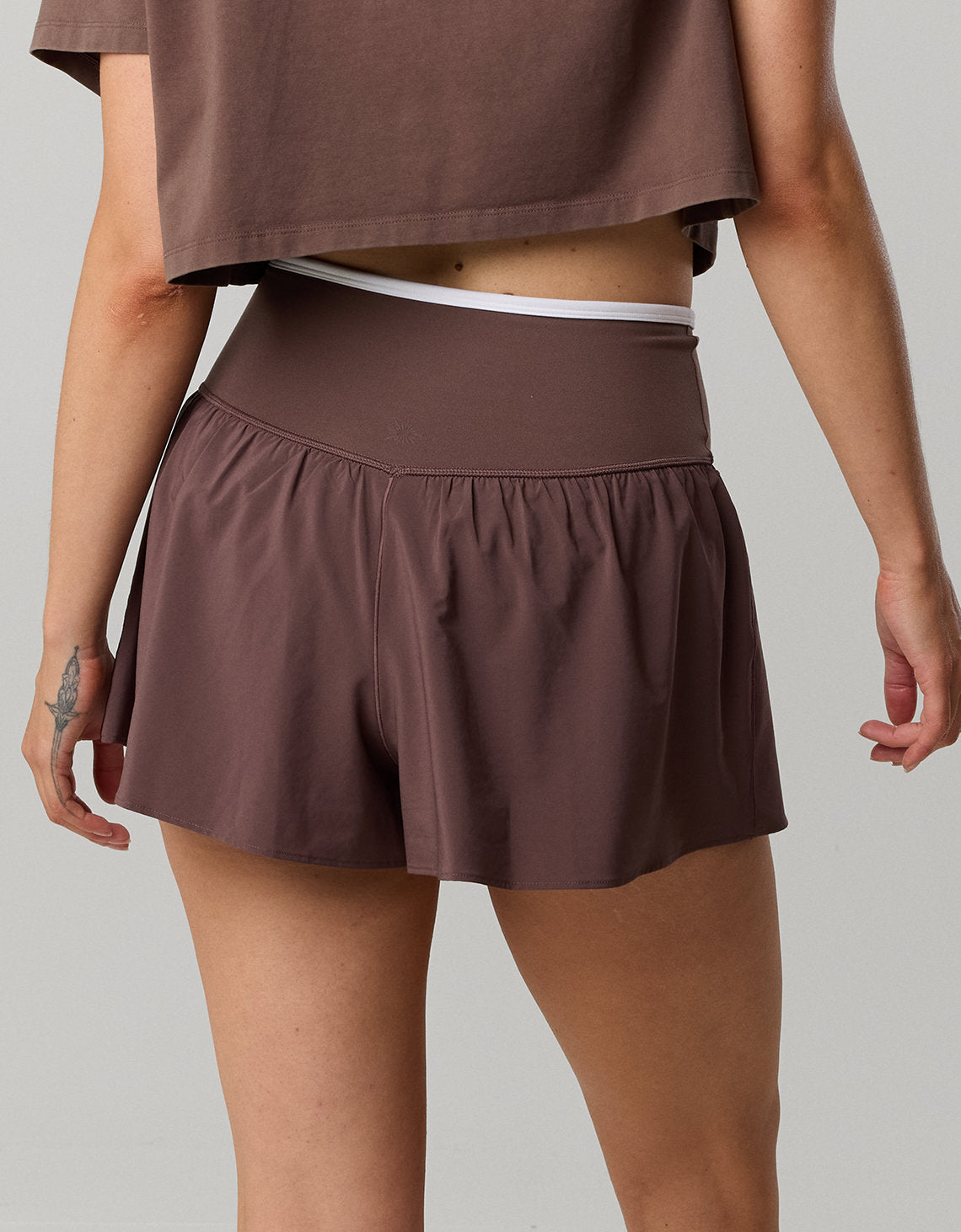 Offline de Aerie Real me Short Cruzado Suelto - Café 1706_2073_215_ob