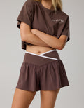Offline de Aerie Real me Short Cruzado Suelto - Café 1706_2073_215_of